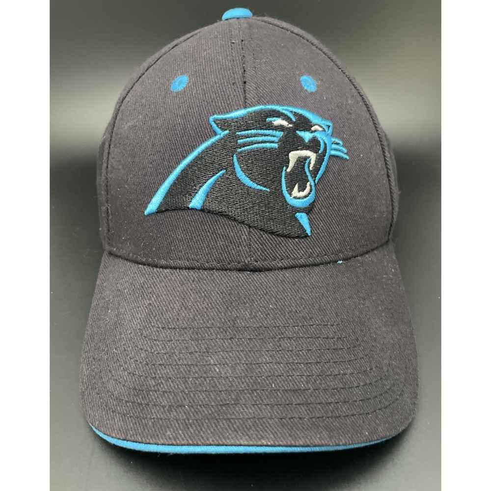 NFL Carolina Panthers‎ Cap - Black - Backstrap One Size Fits All Blue